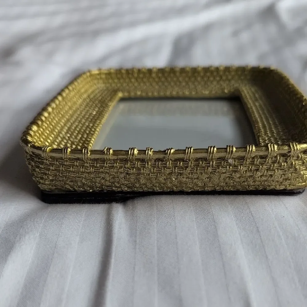 Luxurious Gold Textured Picture Frame Easel Back